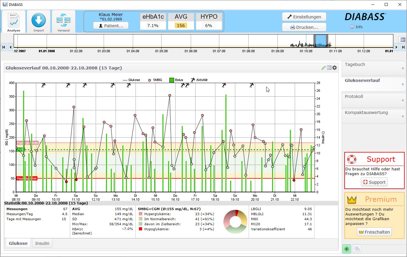 glucose meter download software